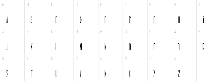 Uppercase characters