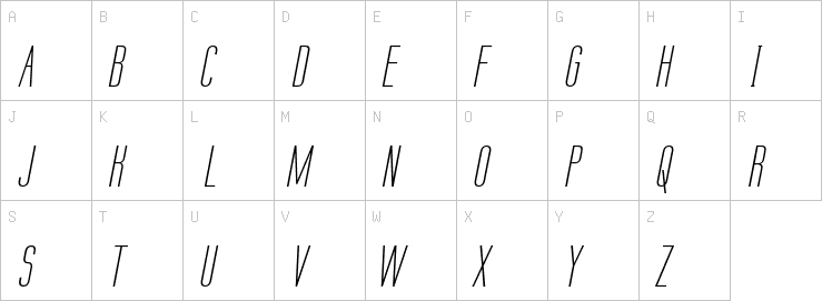 Uppercase characters