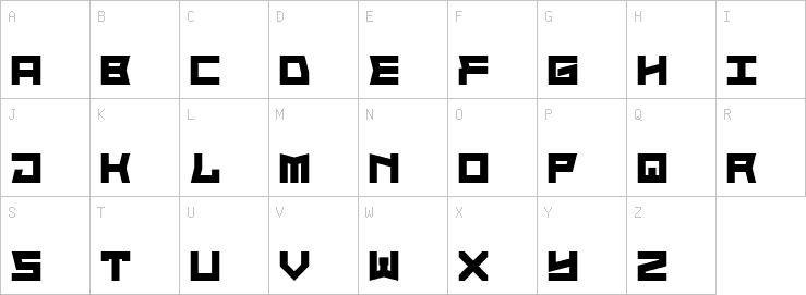 Uppercase characters