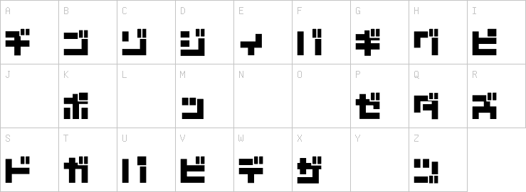 Uppercase characters