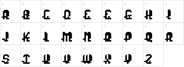 Uppercase characters