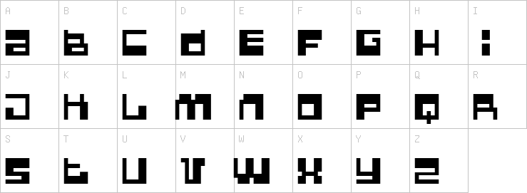 Uppercase characters