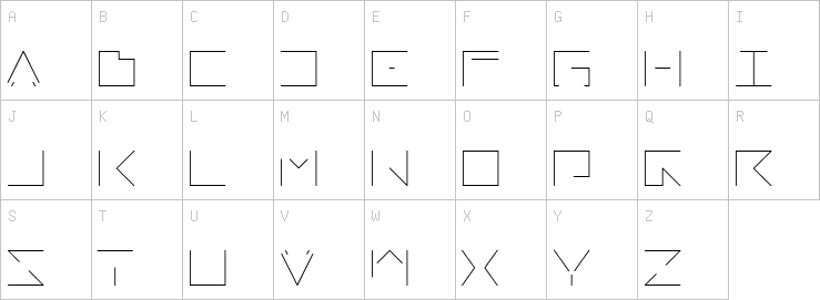 Uppercase characters