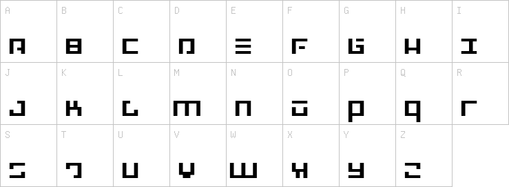 Uppercase characters