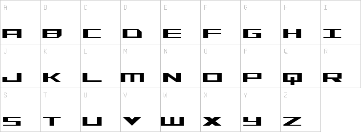 Uppercase characters