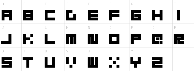 Uppercase characters