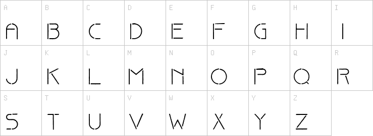 Uppercase characters