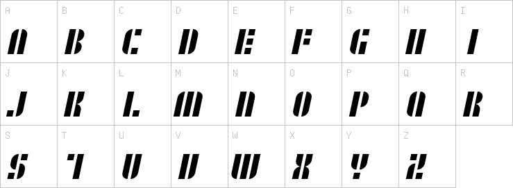 Uppercase characters