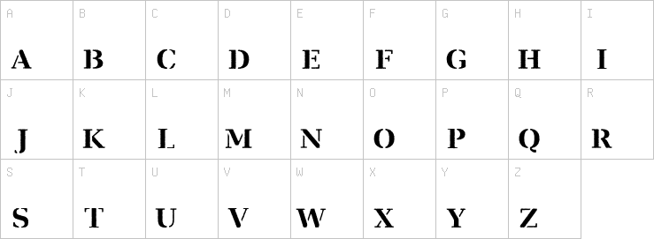 Uppercase characters