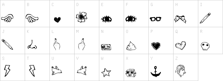 Uppercase characters