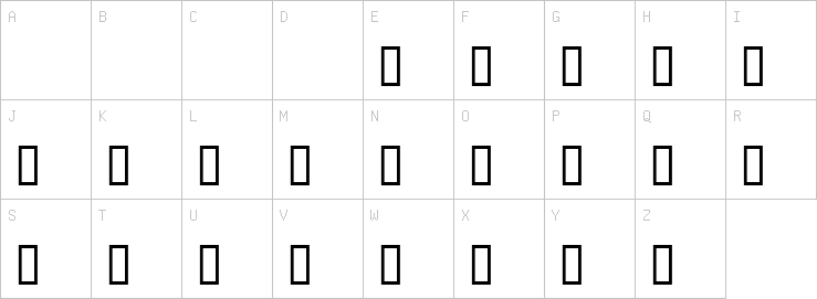 Uppercase characters