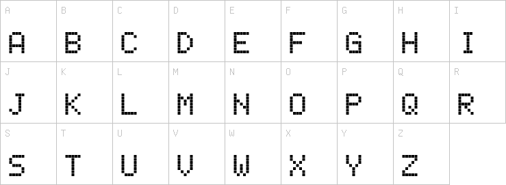 Uppercase characters