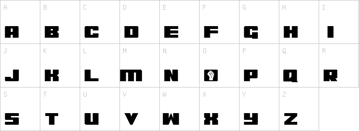 Uppercase characters