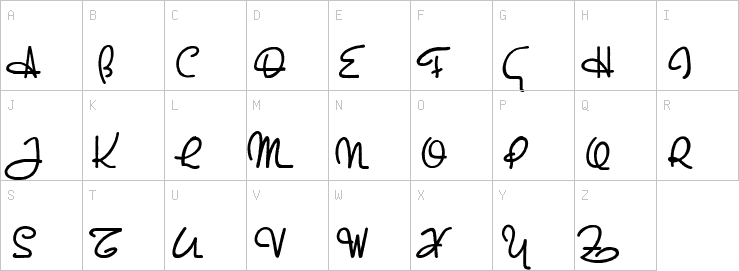 Uppercase characters