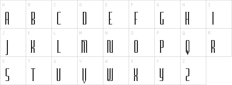 Uppercase characters