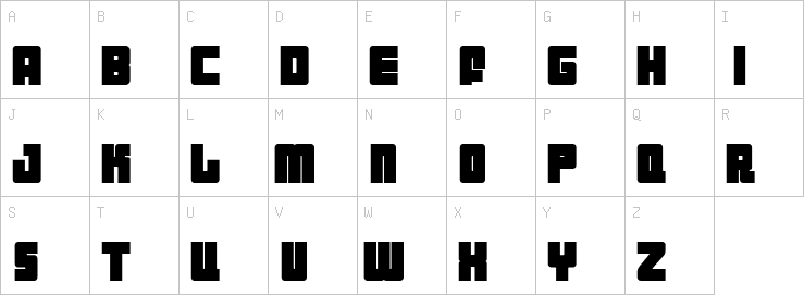 Uppercase characters