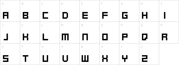 Uppercase characters