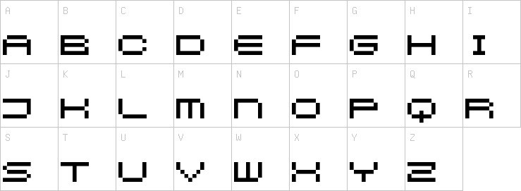 Uppercase characters