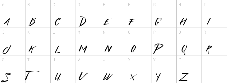 Uppercase characters