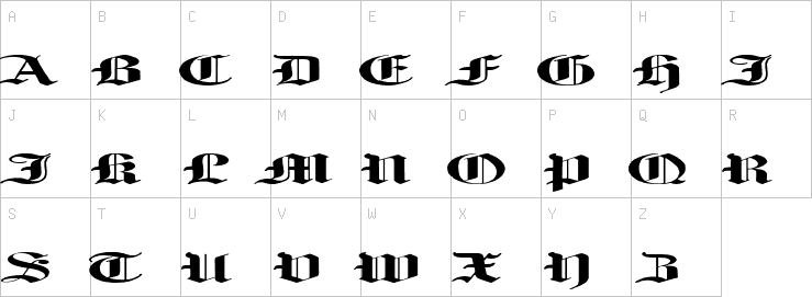 Uppercase characters