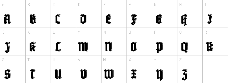 Uppercase characters