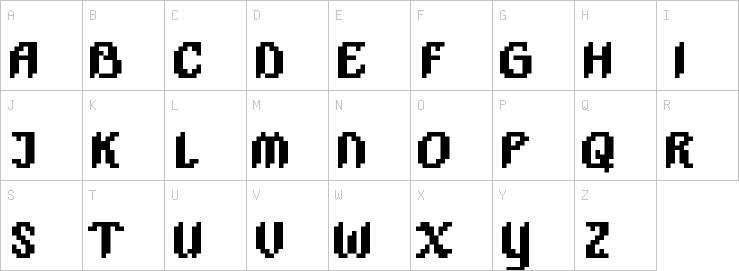 Uppercase characters