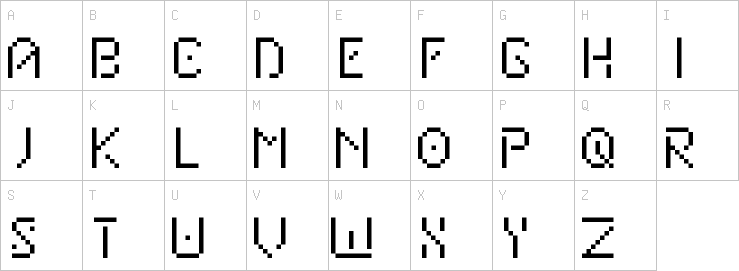 Uppercase characters