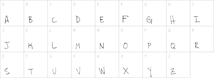 Uppercase characters