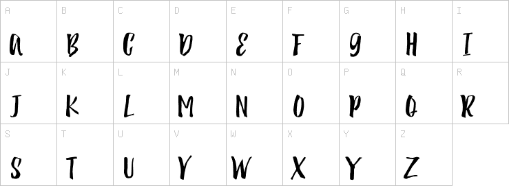 Uppercase characters