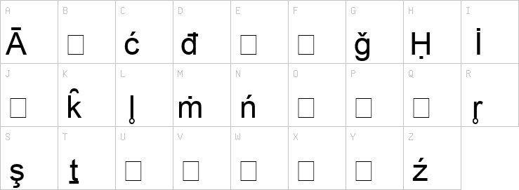 Uppercase characters