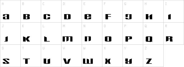 Uppercase characters