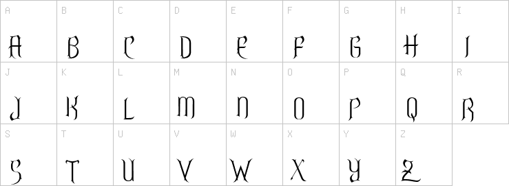 Uppercase characters