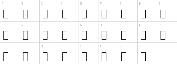 Uppercase characters