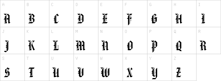 Uppercase characters