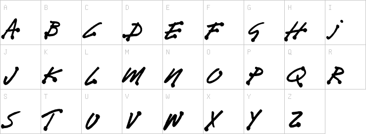 Uppercase characters