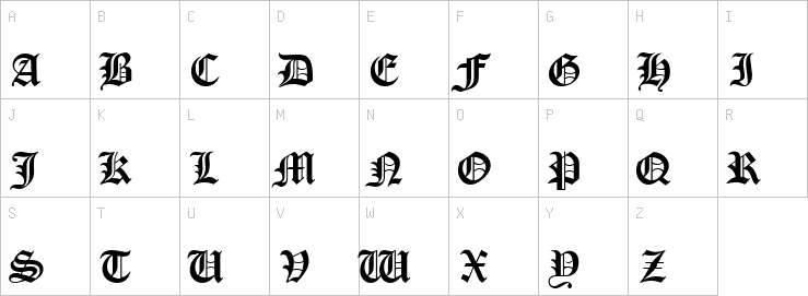 Uppercase characters